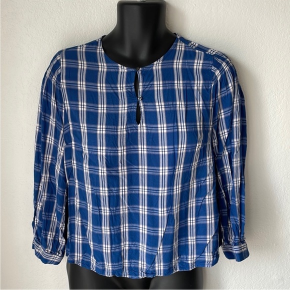 Old Navy‎ Plaid Flowy Top - Picture 1 of 6